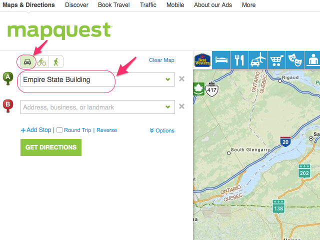 How To Get Driving Directions On Mapquest Next Generation 3 